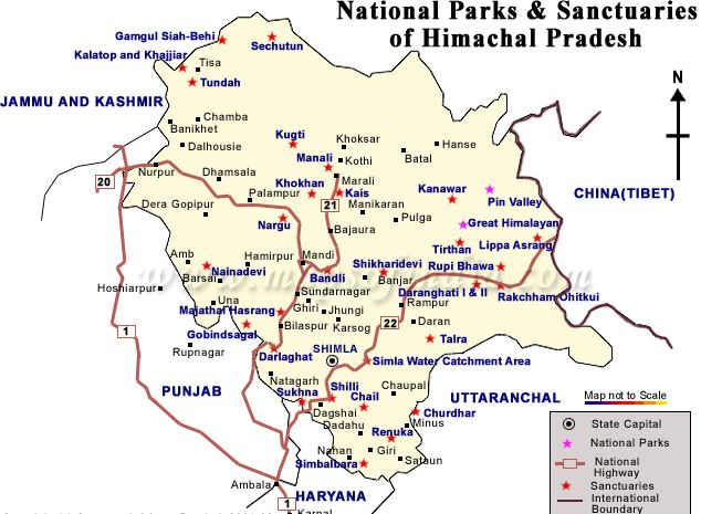 National Parks and Wildlife Sanctuaries in Himachal Pradesh