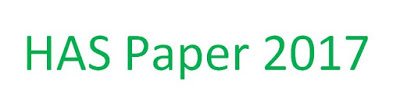 Solved Paper HAS Paper 2017