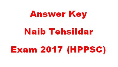 naib tehsildar exam paper 2017 answer key