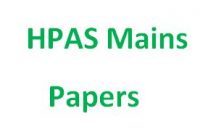 HPAS Mains Papers