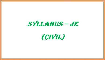 Junior Engineer Civil Syllabus Himachal Pradesh