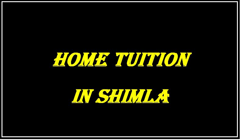 Home Tuition in Shimla