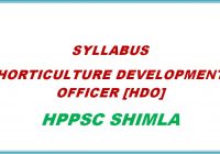 syllabus-hdo-horiticulture-development-officer-hppsc-shimla